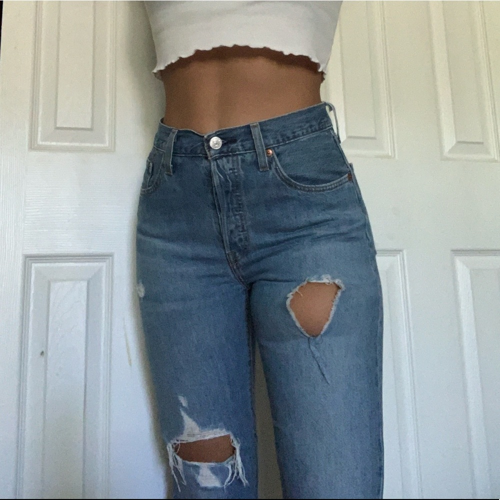 High rise Levi’s 501’s